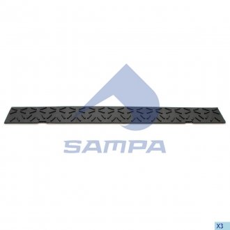Накладка ступени в бампере нижняя короткая MAN TGS/TGX >2007 (81416142183, 81416142116) SAMPA 1820 0243 (фото 1)