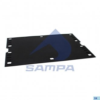 Панель защитная брызговика задней VOLVO FL6/FH/FM/FMX, Renault >09.85 SAMPA 18300049 (фото 1)