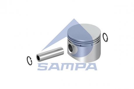 Поршень компрессора компл. d75mm +0,5 LP4815/12 DAF, IVECO, SCANIA, Mercedes (2 рем.) без колец SAMPA 202.406/2 (фото 1)