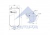 Фото автозапчасти пневморессора\Пневмоподушка 4023NP06 для прицепа SAF (без стакана) (03229003100S) SAMPA SP 554023 (фото 2)