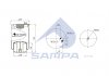 Пневмоподушка MAN TGA/TGM/TGS/TGX зад. со стаканом SAMPA SP554883-K06 (фото 2)