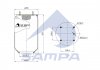 Фото автозапчасти пневморессора\Пневмоподушка 810MB без стакана 4 шп / отверстие ROR, SAF, YORK E-1 (W010957237 |) SAMPA SP 55810 (фото 2)