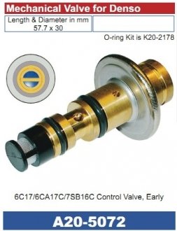 Клапан регулювальний компресора кондиціонера SANTECH A20-5072