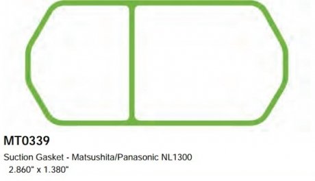 Прокладка кришки компресора кондиціонера SANTECH MT0339