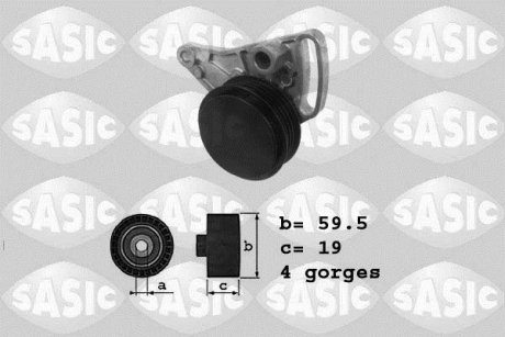 Натягивающий ролик поликлинового ремня AUDI A4, A6; SKODA SUPERB I; Volkswagen PASSAT 1.6-2.5D 11.94-03.08 SASIC 1626048 (фото 1)