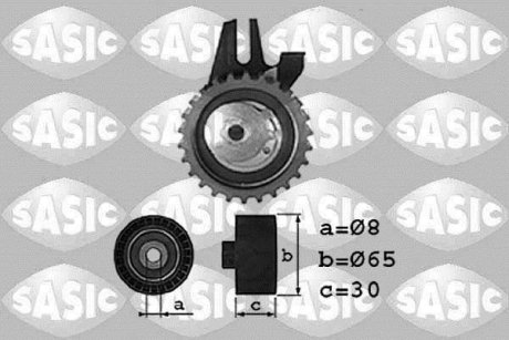 Фото автозапчасти натягивающий ролик ремня ГРМ ALFA ROMEO 145, 146, 147, 156, 159, 166, BRERA, GIULIETTA, GT, MITO, SPIDER; FIAT 500L, 500X, BRAVA, BRAVO I, BRAVO II, CROMA, DOBLO, DOBLO CARGO 1.6D-2.4D 08.94- SASIC 1706007