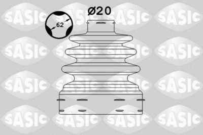 Комплект пыльника ШРУСа внутренний (d: 20/64) (длина 94) OPEL ADAM, CORSA D 1.0-1.4LPG 07.06- SASIC 1906118