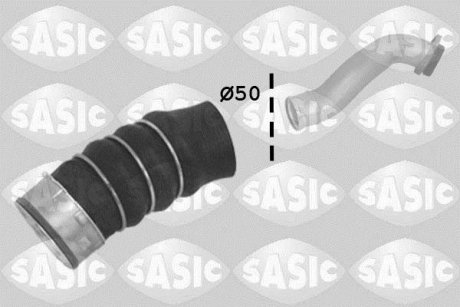 Патрубок интеркулера (выхлоп/перед) BMW 3 (E90), 3 (E91) 2.0D 12.04-06.12 SASIC 3336025 (фото 1)