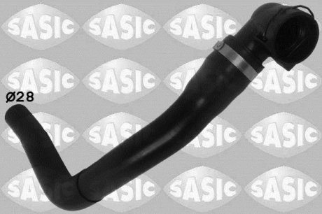 Шланг резиновый системы охлаждения верх (28мм) FIAT DOBLO, DOBLO CARGO 1.3D 05.04-12.06 SASIC 3406213 (фото 1)