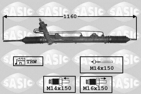 Фото автозапчастини кермовий механізм SASIC 7176039