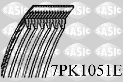 Поліклиновий ремінь (SASIC 7PK1051E (фото 1)
