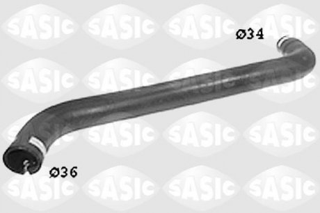 Патрубок радиатора верхний FIAT DUCATO 1.9D 03.89-04.02 SASIC SWH6608 (фото 1)