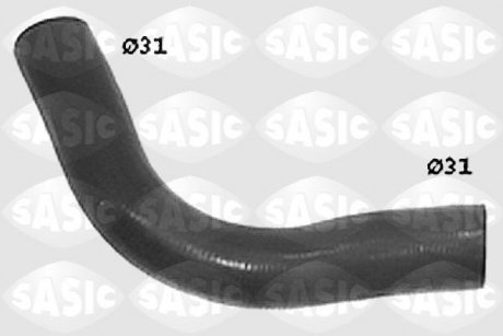Резиновый шланг системы охлаждения PEUGEOT 309 I, 309 II 1.6-1.9D 10.85-12.93 SASIC SWH0459 (фото 1)