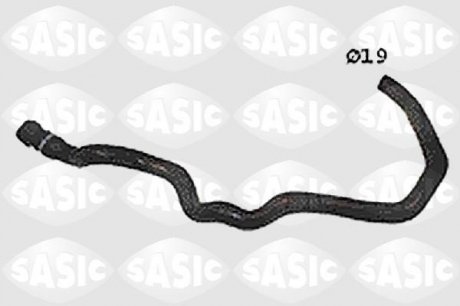 Патрубок обігрівача (19мм) RENAULT CLIO II, KANGOO 1.4/1.6 09.98- SASIC SWH4317