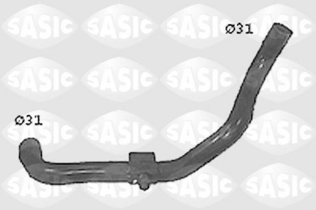 Резиновый шланг системы охлаждения RENAULT TWINGO I 1.2 05.96-06.07 SASIC SWH4332 (фото 1)