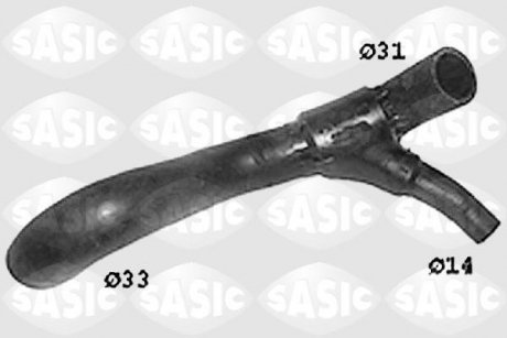 Фото автозапчасти патрубок радиатора нижний OPEL ASTRA F 1.7D 12.91-09.98 SASIC SWH6747