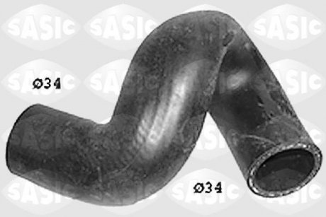 Резиновый шланг системы охлаждения OPEL ASTRA F 1.7D 03.92-01.98р SASIC SWH6748 (фото 1)