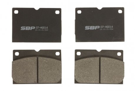 Комплект тормозных колодок JCB SBP 07-AG014 (фото 1)