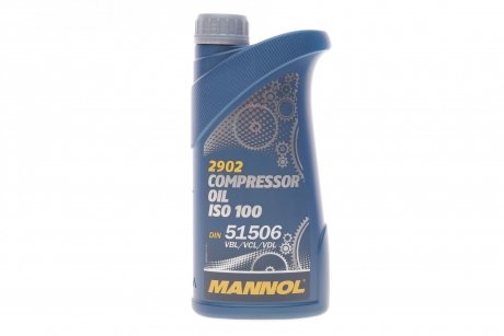 Олива компресорна для змащення повітряних і ротаційних компресорів (1L) Compressor oil (iso100) SCT / Mannol 2902-1