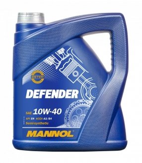 Моторна олива Mannol Defender 10w40 SL/CF 4л SCT / Mannol MN7507-4