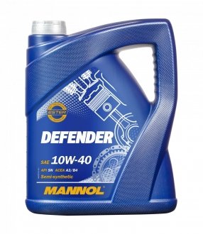Моторне масло Mannol Defender 10w40 SL/CF 5л SCT / Mannol MN7507-5