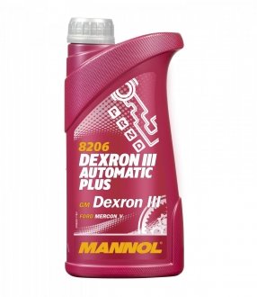 Трансмісійне масло Mannol ATF Dexron lll 1л SCT / Mannol MN8206-1