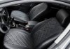 Чохли салону Volkswagen Polo Sedan 2019- (зад. сид. 60/40) Экошкіра, Ромб /Чорні Seintex 90646 (фото 1)