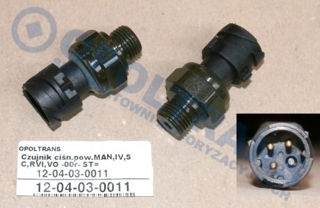 Датчик тиску повітря Renault Magnum, Scania 4, MAN TGA-X Sensor Tech 12-04-03-0011 (фото 1)