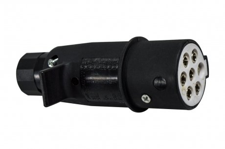 Вилка электрическая тип ''S'' 24V 7 PIN с больцем пластиковая Sfera parts 01.EP.0021-529090 (фото 1)
