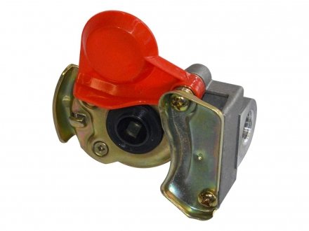 Зєднувач пневматичний M16x1.5mm червоний з клапаном (груша) Sfera parts 02.OS.0008-880424 (фото 1)