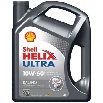 Фото автозапчасти масло Helix Ultra Racing 10W-60, 4л (шт.) SHELL 550040622