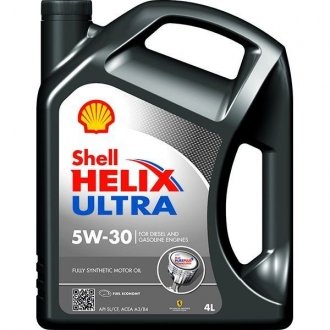 Моторное масло Helix Ultra 5W-30 синтетическое 4 л SHELL 550040623 (фото 1)