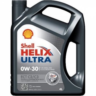 Фото автозапчастини моторне масло HELIX ULTRA ECT C2/C3 0W-30 SHELL 550042353