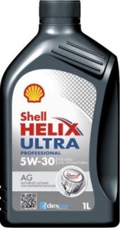 Фото автозапчасти helix ultra ag 5w30 1l sn, c3/a3/b3/b4, gm16177 dexos2 professional SHELL 550046300