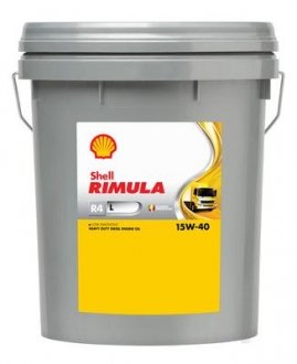 Фото автозапчастини мастило RIMULA R4 L 15W40 20L SHELL 550047251