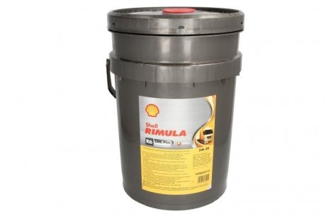 Фото автозапчасти масло двигателя RIMULA (20L+Низкий уровень SAPS) SAE 5W30, ACEA E6, E7, CUMMINS 20077, DEUTZ DQC-IV-10-LA, MACK EO-N, MAN M 3477, MAN M 3677, Mercedes 228.51, RENA, VOLVO VDS-3 SHELL RIMULA R6 LME 5W30 20L