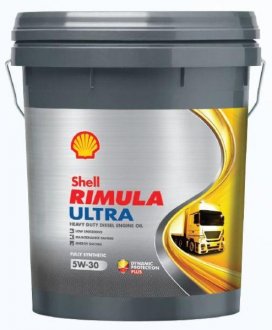 Фото автозапчастини олива двигуна RIMULA (20L +) SAE 5W30 API CF; CF-4; CG-4; CH-4; CI-4; CJ-4; ACEA E6; E7; E9; CATERPILLAR ECF-3; CUMMINS 20081; DEUTZ DQC-IV-10-LA; JASO DH-2; MACK EO-O PP; MAN M 3477; MAN M 3677; MB 2 SHELL RIMULA ULTRA 5W30 20L