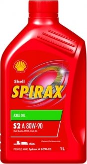 Фото автозапчастини mtf масло spirax s2 (1l) sae 80w90 ;api gl-5 SHELL SPIRAX S2 A 80W90 1L