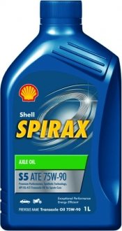 Фото автозапчастини масло MTF SPIRAX S5 (1L) SAE 75W90 ;API GL-4; GL-5; МТ-1; MB 236.26 SHELL SPIRAX S5 ATE 75W90 1L (фото 1)