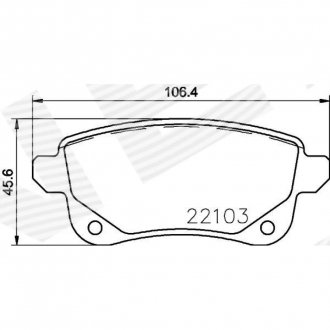 Фото автозапчасти тормозные колодки SIGNEDA BPD364594BE