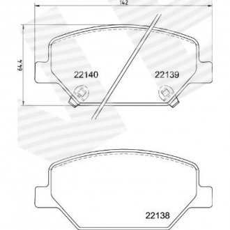 Фото автозапчасти тормозные колодки SIGNEDA BPD372898BE