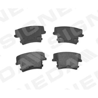 Фото автозапчасти тормозные колодки CHRYSLER 300C, 11 - 14 (5142560AC) SIGNEDA BPDCR0010SET