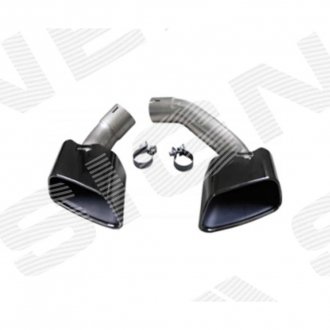 Фото автозапчасти декор глушителя чорна BMW X5 (F15), 13 - 18 SIGNEDA PBM06001BSET