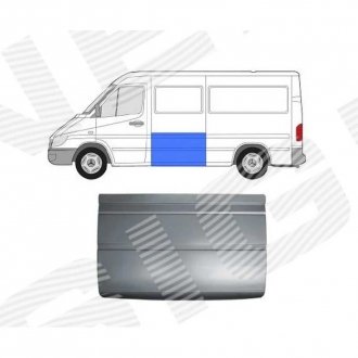 Фото автозапчастини залізо дверей | mercedes benz sprinter, 02.95 - 02.00 SIGNEDA PBZ88015AL (фото 1)