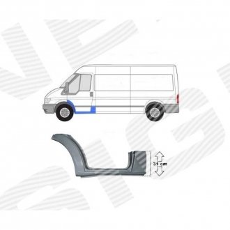 Фото автозапчастини поріг | ford transit, 00 - 06 SIGNEDA PFD76019EL