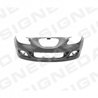 Фото автозапчастини передній бампер EU, ґрунтований, CZ SEAT LEON, 05 - 12 (1P0807217AAGRU) SIGNEDA PST04018BAI