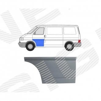 Фото автозапчастини залізо дверей | vw transporter t4, 09.90 - 03 / caravelle, 09.90 - SIGNEDA PVW88010AL