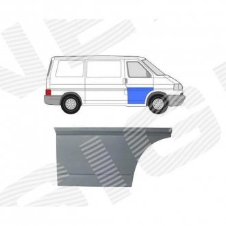 Фото автозапчастини залізо дверей | vw transporter t4, 09.90 - 03 / caravelle, 09.90 - SIGNEDA PVW88010AR