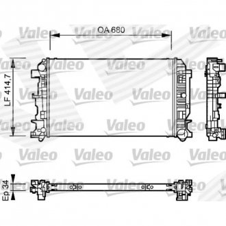 Фото автозапчасти радиатор SIGNEDA RA023468VA