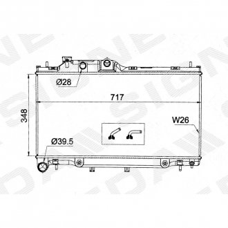 Фото автозапчасти радиатор SIGNEDA RA13460Q